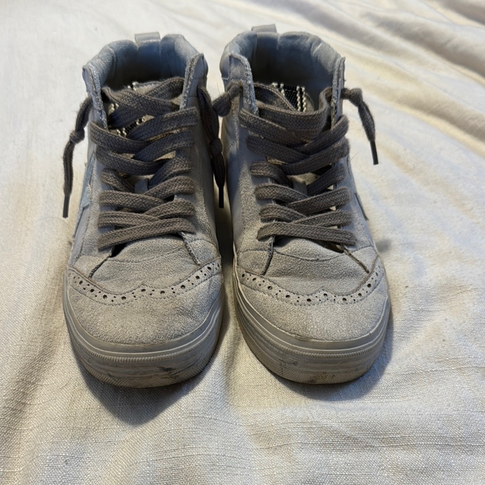 Gray High-Top Sneakers